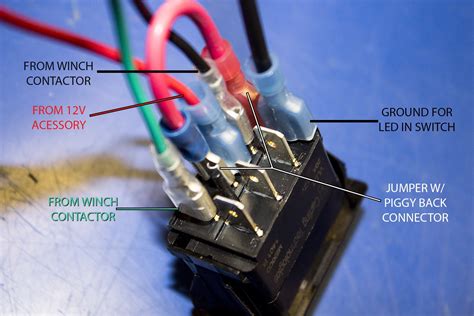 back lit rocker switch wiring 